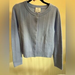 Reformation Soft Blue Knit Top